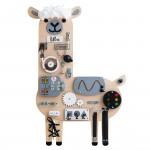 Manipulačná doska Activity board sivá Lama 84 cm x 52 cm